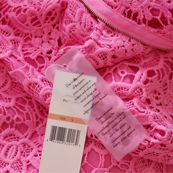 Nanette Lepore Floral Lace Sleeveless Lined Top Size Small Pink - Picture 6 of 9